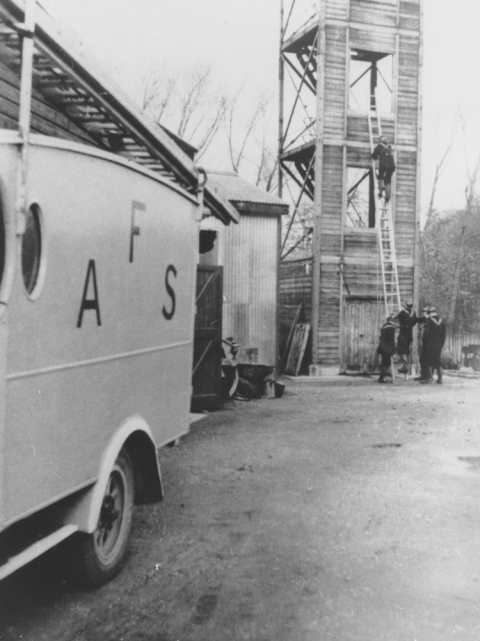 Fire Brigade in Council Yard