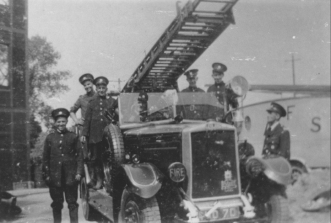 Fire Brigade in Council Yard